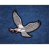 Eagle Grey Bird Sew-On / Iron-On Patch Biker Patch Size