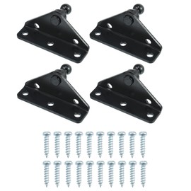 X AUTOHAUX Pack of 4 Car Gas Spring Mounting Bracket 10 mm Ball Bolt Mount Black