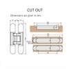 Alamic Concealed Door Hinges Heavy Duty Invisible Hidden Hinges 3-D