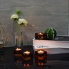 DONOUCLS Home Crystal Tealight Candle Holders Pack of 4, 1.5