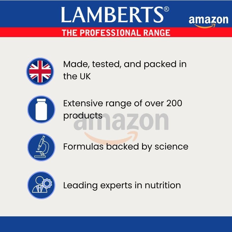 Lamberts Thiamin Capsules – High Strength Vitamin B1 100mg –