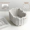 Cozary Set da 2 Cestini Portaoggetti in Cotone Intrecciato, Cesti