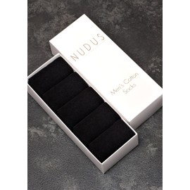 NUDUS Men’s Cotton Rich Classic Dress Socks - Breathable and Durable