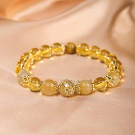 QFECM Feng Shui Bracelet - Blessed at Mount Putuo for Good Luck, Wealth, Career Growth & Protection, Auspicious Charm (Luck in making money, 1)