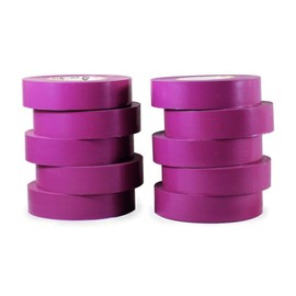 GGR Supplies EL-766AW General Purpose Electrical Tape 3/4" (W) x 66' (L) UL/CSA Listed core. Utility Vinyl Synthetic Rubber Electrical Tape (100 Units/Full Case) - (Purple)