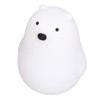 LED Night Light Cartoon White Bear Baby Pat Light USB