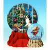 Christmas Greeting Card Pop-up 3-d Snow Globe Christmas Frolic