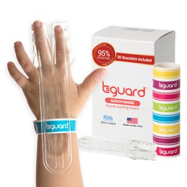 TGuard AeroFinger Finger Sucking Stopper Kit – Anti Finger Sucking, Biting & Licking Deterrent for Babies to Toddlers – Finger Guard for Sucking Prevention & Treatment – Ages 5-6, 40-70 lbs. (Medium)
