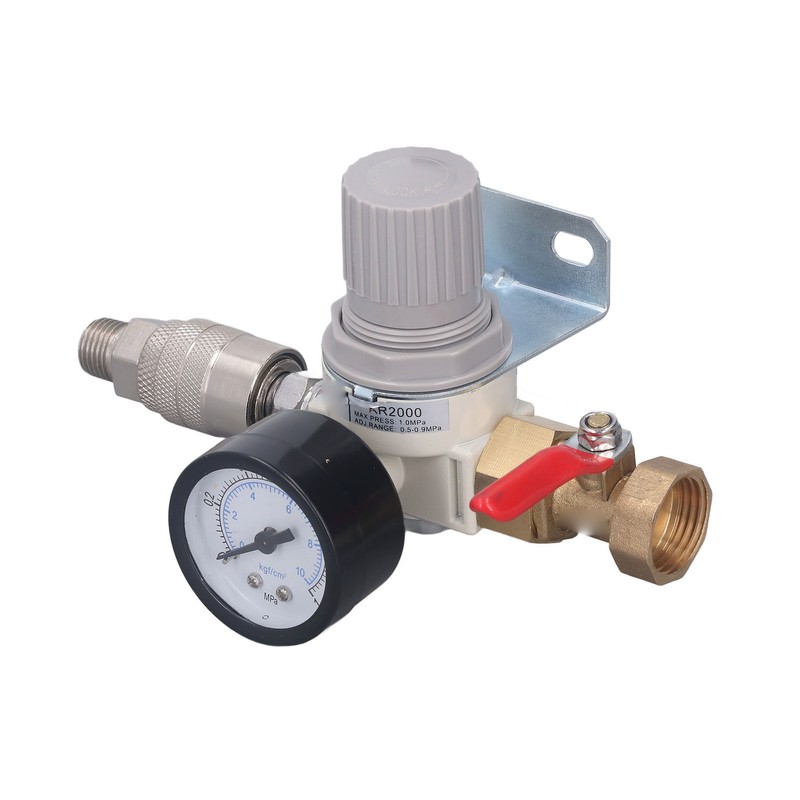 Air Compressor Replacement Pressure Regulator AR2000 1/2 Inch NPT Air