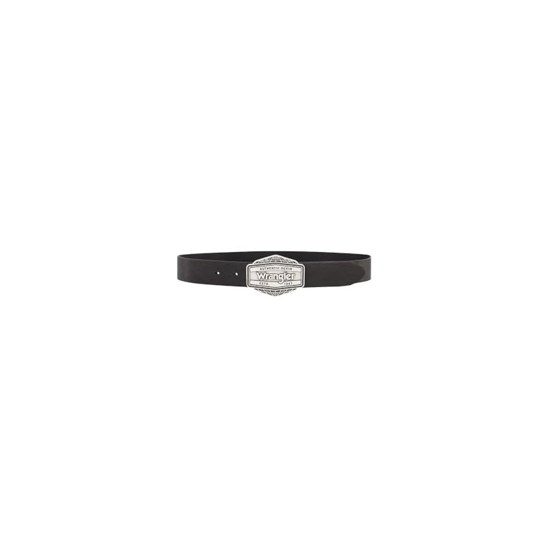 Wrangler Men's Big Buckle Belt, black