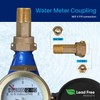 Midline Valve XND0034-OM Brass Water Meter Coupling Adapter Pipe Fitting;