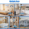 WHOMEC Step Stool with Handles for Elderly-Bed Stools with Adjustable