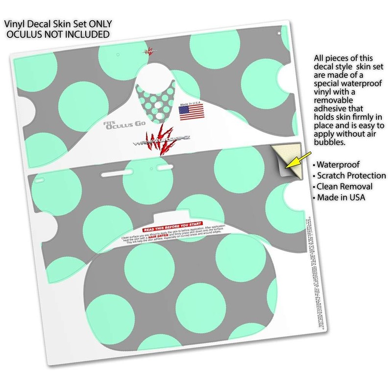 Decal Style Skin Wrap Compatible with Oculus Go Headset -