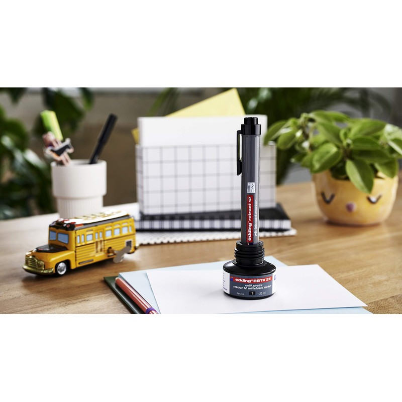 edding 12 Retract whiteboard marker - black, red, blue, green