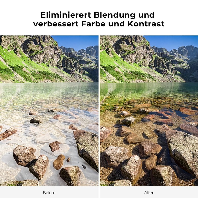 K&F Concept Pro CPL Filter Slim Circular Polarising Filter CPL