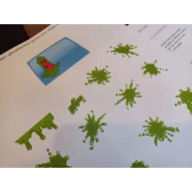 Kenner Ghostbusters Ecto Green Slime Reproduction Stickers