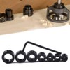 8Pcs Drill Bit Depth Stop Collar Set, Drill Depth Stop