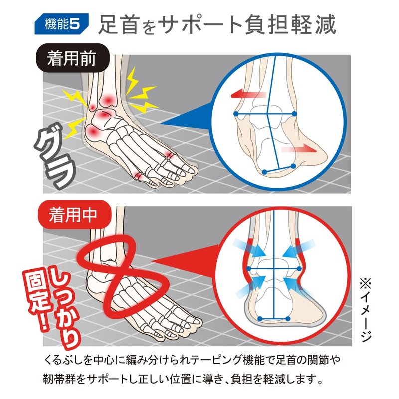 [Activital] Active Foot Support, L-LL, 10.2 - 11.4 inches (26