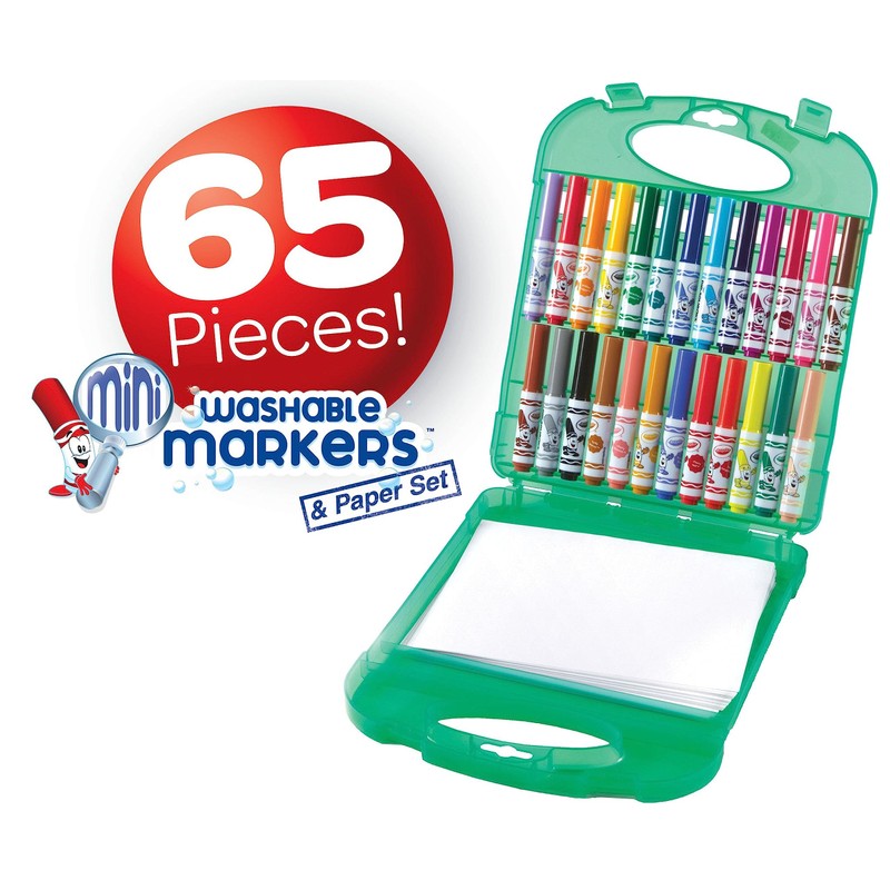 Crayola Pip-Squeaks Washable Marker Set (65ct), Coloring Set, Art Supplies