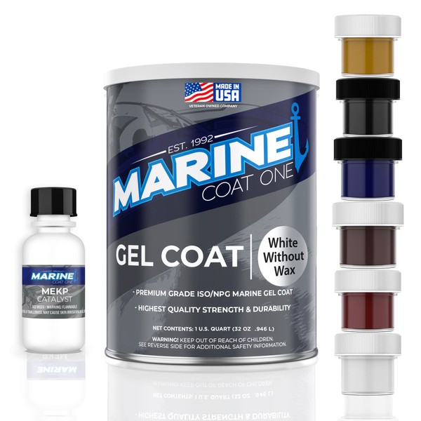 MARINE COAT ONE Premium Gelcoat with Tinting Pigments for Your