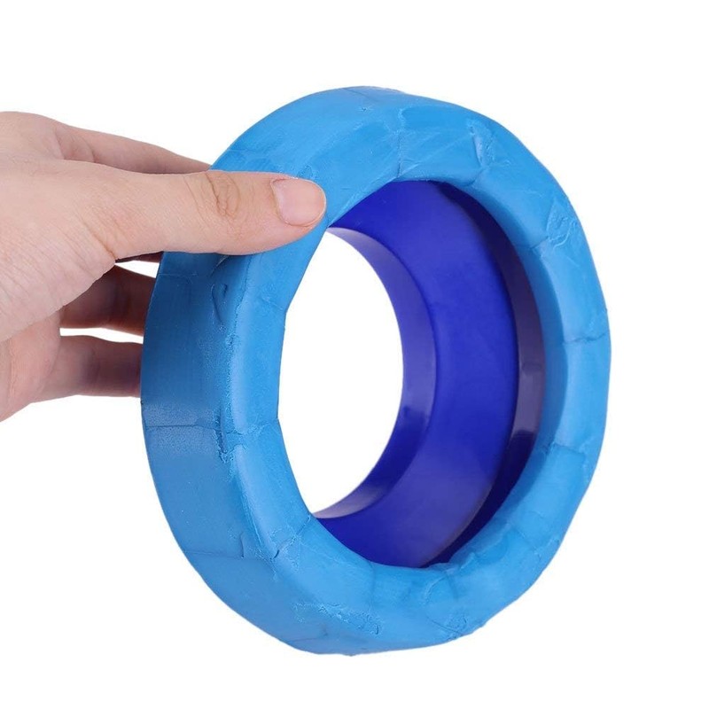 Cyrank Toilet Wax Ring, Toilet Flange Odor-resistant Drain Pipe Sealing
