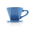 Chantal "Lotus" ceramic pour over coffee dripper, 8 Ounces, Blue