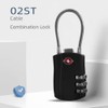 Maizoon TSA Approved 3 Digit Combination Lock with Password, Resettable