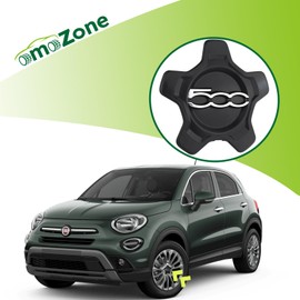 omoZone Wheel Center Cap Cover Compatible with 2016-2022 Fiat 500X Replaces 6AN68LXHAA