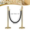 MECCANIXITY Velvet Stanchion Rope 3.28 Ft/1 M, Barrier Rope Velvet