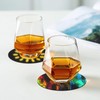 Disposable Paper Bar Coasters 400 Pcs Black 4 Inch Coasters
