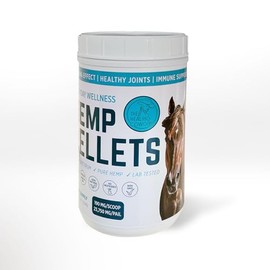 The Healing Cowgirl Everyday Wellness Hemp Pellets for Horses (2.5 lbs) w/Apple Cinnamon Flavor - Calming - Healthy Joints & Mobility - Allergies - Equine Care - 62 Day Supply (Twice/Day)