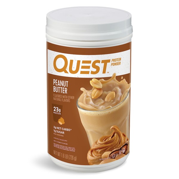 Quest Nutrition Peanut Butter Protein Powder, 23g Protein, 1g Sugar,