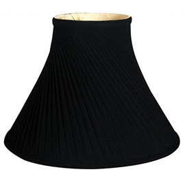 Royal Designs Twisted Pleat Basic Lamp Shade, Black/Gold 6 x 12 x 9