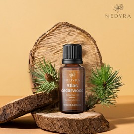 Nedyra, Cedarwood Essential Oil, 100% Pure and Natural, for Aromatherapy and Hair Care.