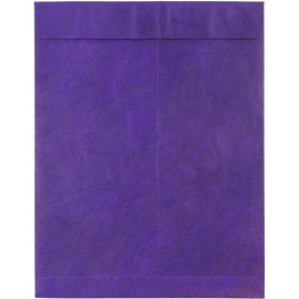 JAM PAPER Tyvek Tear-Proof Open End Catalog Envelopes - 10 x 13 - Purple - 25/Pack
