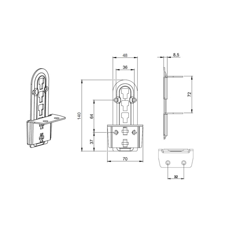 Mprofi MT® Set of 4 Bed Connectors - Bed Fitting