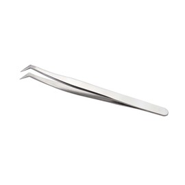 Ipetboom Grafting Eyelash Tweezers Stainless Steel High Precision Applicator for Fake Eyelashes for Makeup Artists Weddings and Photoshoots Lightweight Design for Easy Use