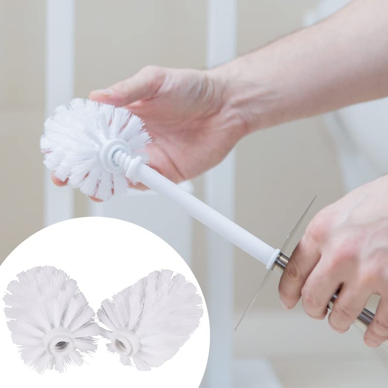 EKDJKK 2PCS Toilet Bowl Brush Replacement Head, Toilet Brush Head
