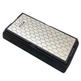 400/1000 Grit Double Sided Diamond Sharpening Stones,Diamond Stone Knife Sharpener with Non-Skid Base for Kitchen Outdoor Woodworking Sharpen Tools