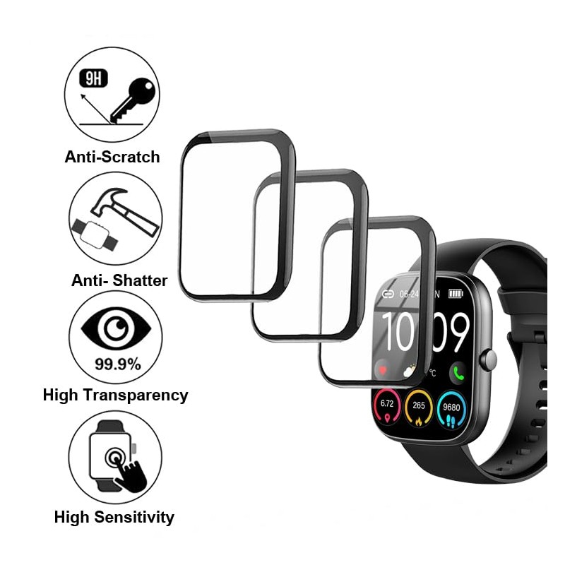 smaate 3D Screen protectors Compatible with uaue T60 1.91 inches