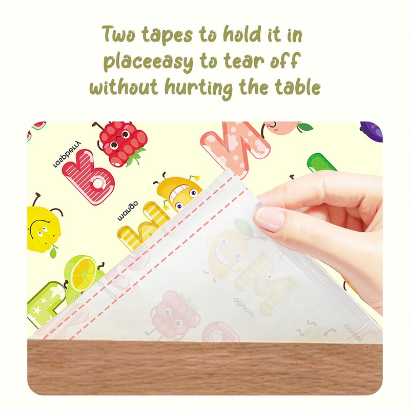 Disposable Placemats for Baby, Sticky Disposable Table Mats Babies Toddlers