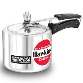 Hawkins Aluminium Classic Pressure Cooker,Induction Inner Lid Cooker,Tall Design Pan Cooker,Best Cooker,SilverIcl3T 3 Litre