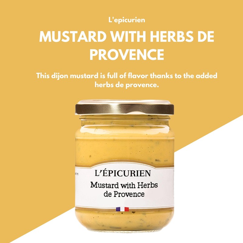 Herbes De Provence Flavored L'epicurien Gourmet French Mustard