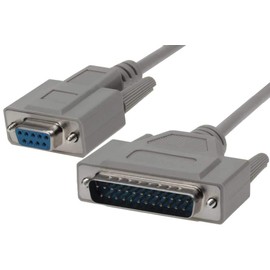 SF Cable, 25ft DB9 Female to DB25 Male Modem Cable