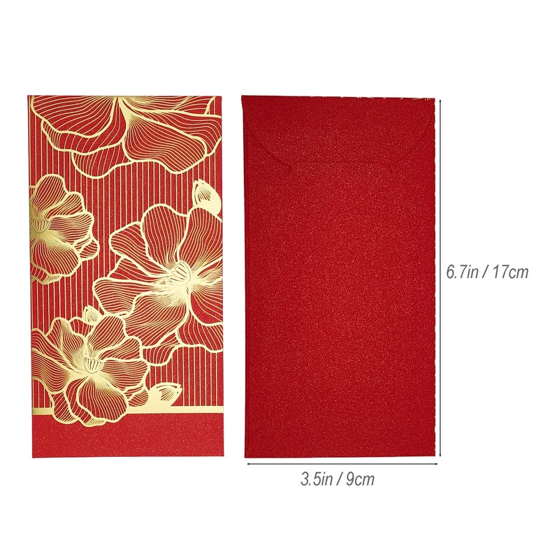 30 PCS Chinese New Year Red Envelopes, 3.5 x 6.7