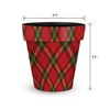 Briarwood Lane Christmas Plaid Medium Planter