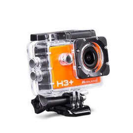 Midland - Action Cam H3+ Videocamera Sportiva Full HD con Stabilizzatore, Wi-Fi e Dash Cam, Fotocamera 16MP - Macchina Fotografica Subacquea, Funzione Rilevamento Movimento, Custodia Waterproof 30m
