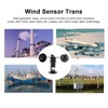 Mootea Wind Sensor,4-20mA Pulse Signal Output Aluminum Alloy Wind Speed