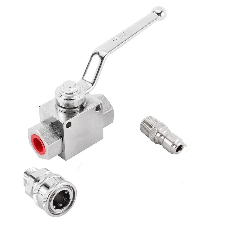 4500PSI Ball Valve Kit Switch with 3/8Inch Quick Plug Connector