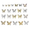 DECHOUS 22pcs Butterfly Nail Charms Unique Manicure Decorations Lightweight Nail